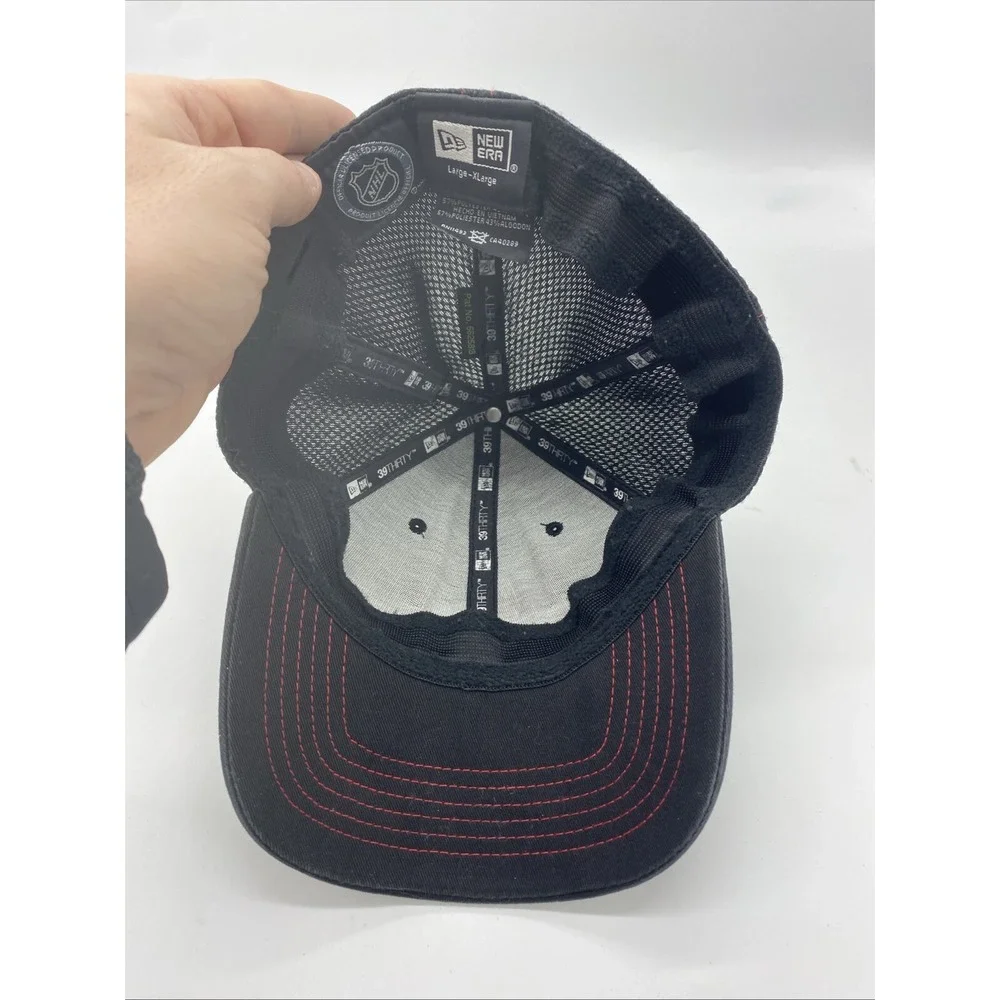 OTTAWA SENATORS HAT CAP NHL NEW ERA 59FIFTY Stretch-fit L-XL Red Stitching